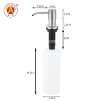 Dispenser sabun tangan cair wastafel dapur pabrik Dispenser piring sabun Hotel logam di Tiongkok