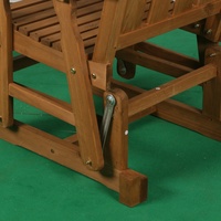 Planeurs en bois de patio de plate-forme extérieure de jardin avec le support de tasse
