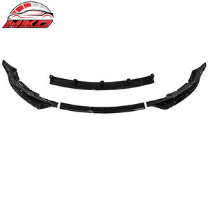 Pour Tesla Model 3 2017-2023 IKON Spoiler de pare-chocs avant, séparateur, 4 pièces, noir brillant, kit carrosserie de haute qualité - Product Image 4