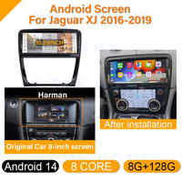 Nuevo Android 14 MTK 8 Core 8 + 128G pantalla táctil de 10,25 pulgadas para Jaguar XJ 2010-2019 navegación GPS REPRODUCTOR DE Radio Multimedia Carplay