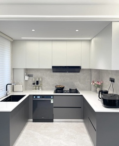 Armoire de cuisine en laque pour une maison innovante qui allie attrait esthétique et durabilité Armoires personnalisées Cuisine - Product Image 5