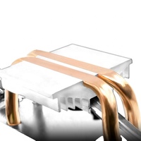 Ventilateur de refroidissement de CPU à double caloduc avec interface 3Pin pour AMD 939/940/AM2/AM2 +/AM3/FM1/FM2