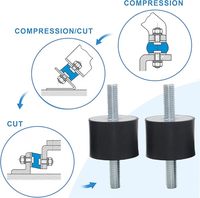 Hochwertige Maßgefertigte Gummilagerung, Anti-Vibrations-Gummipuffer, Isolator-Spule, Vibrationsdämpfer