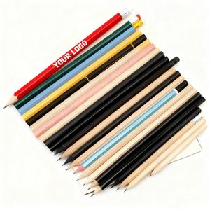 Crayons verts et roses personnalisés avec logo imprimé, idéaux pour les cadeaux d'affaires et de bureau – Promotion - Product Image 1