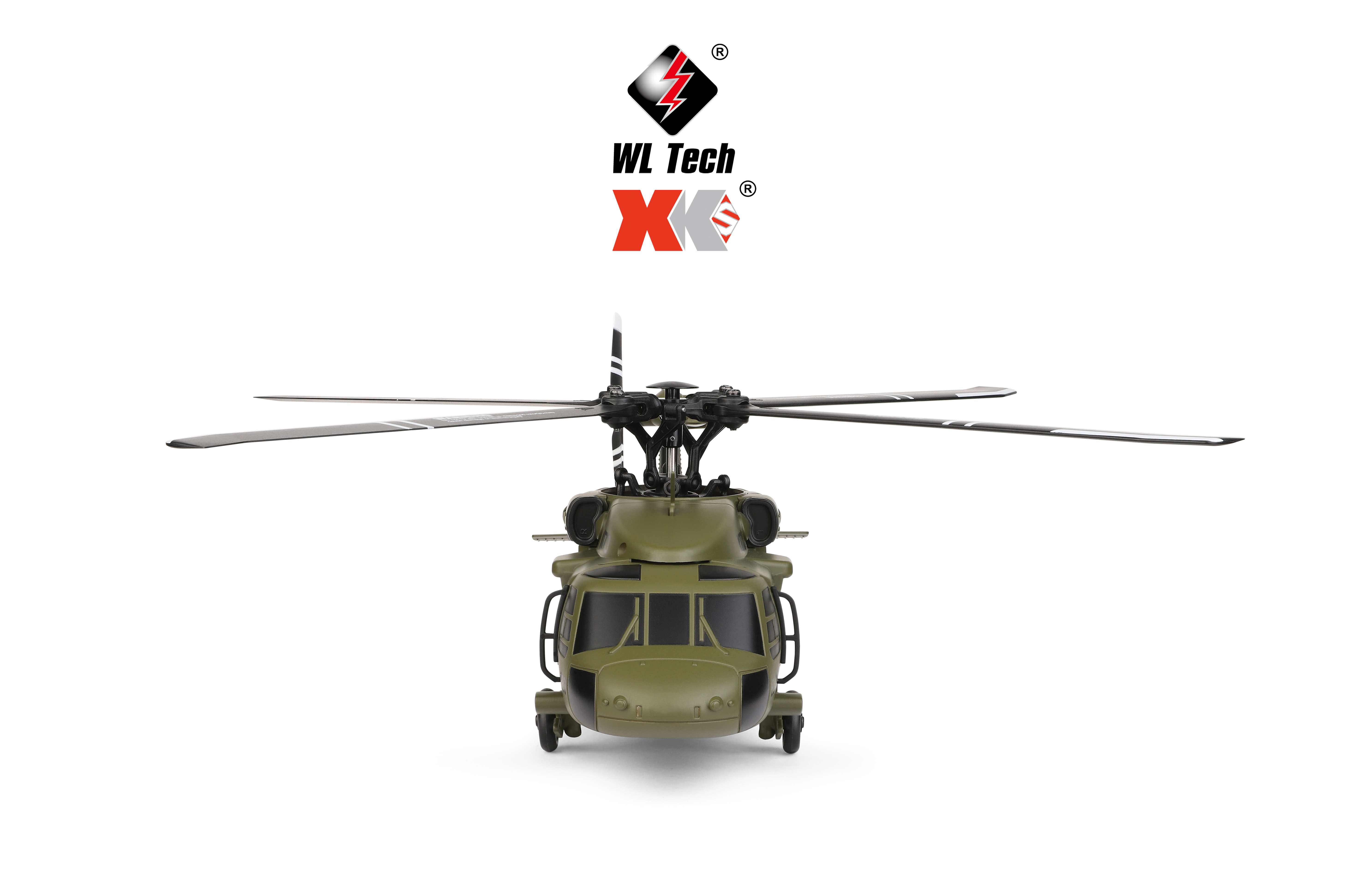 Rtf 6-channel Green Rc Helicopter For Indoor-outdoor Use - Xk K170