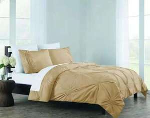 Set Sprei Modern dengan Teknik Tenun Serat Poliester 100% Pola Pewarnaan Benang - Product Image 4