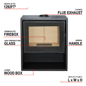 Nouveau et d'<span class=keywords><strong>occasion</strong></span> <span class=keywords><strong>pas</strong></span> <span class=keywords><strong>cher</strong></span> poêle à granulés de <span class=keywords><strong>bois</strong></span> pour Villa chauffage intérieur fer combustible unité autoportante pour radiateurs domestiques - Product Image 5