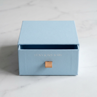 Caja de Regalo de Papel Deslizable Personalizada Lipack, Caja de Embalaje de Cartón Rígido Mate de Lujo con Cinta para Joyería