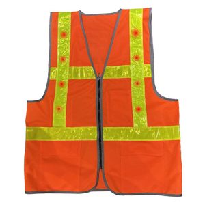 CITICITY Wholesales Visibility Lightweight Safety Vest <b>Led</b> Flashing Clothing <b>Working</b> Vest Men Reflective Vest with <b>Led</b> <b>Lights</b> - Product Image 5