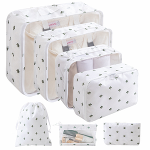 Vente en gros Sacs de rangement pour valises de voyage personnalisés Organisateurs de Set-7pcs Ensemble de cubes d'emballage Sacs de voyage légers pour bagages - Product Image 4