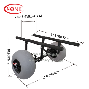 YONK Universal Trolley Cart <strong>Wheels</strong> Heavy-Duty Kayak <strong>Dolly</strong> and Canoe Cart with Platform Structure OEM Customizable - Product Image 2