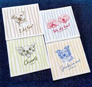 Serviettes personnalisées pour animaux de compagnie : Portrait de chien et de chat sur mesure à partir de photo pour cocktails et fiançailles - Product Image 4