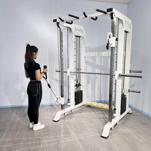 Machine Smith robuste, rack de <span class=keywords><strong>musculation</strong></span>, banc de <span class=keywords><strong>musculation</strong></span>, équipement de fitness multifonctionnel, <span class=keywords><strong>appareil</strong></span> d'entraînement complet - Product Image 2