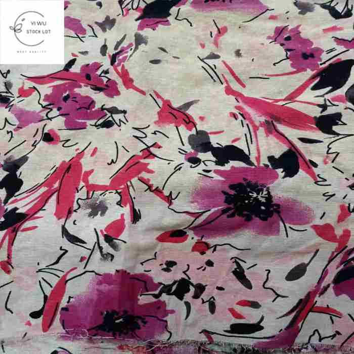 Лидер продаж, смешанная ткань из хлопка и льна с принтом, ткань в наличии в Китае