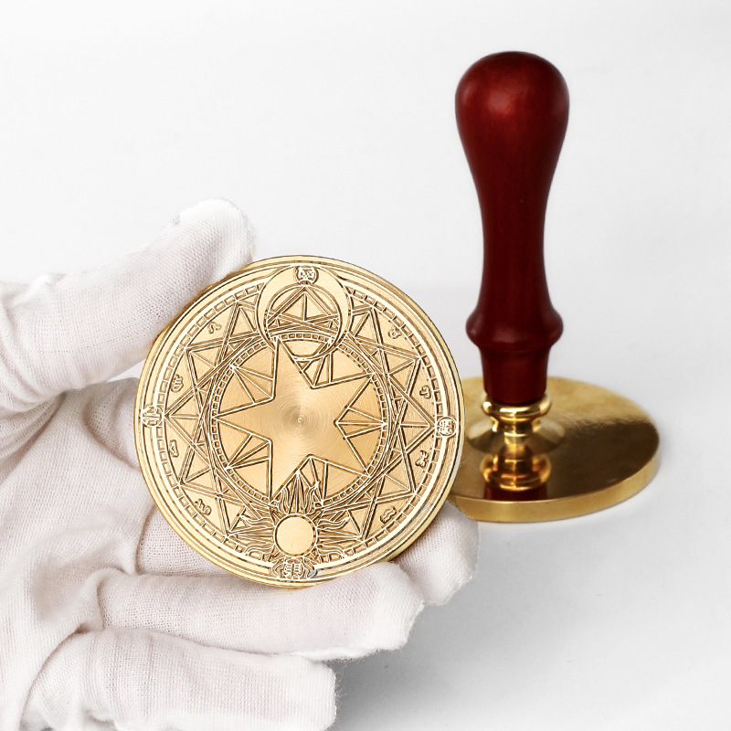 6cm Large Stamp Head - Magic Circle