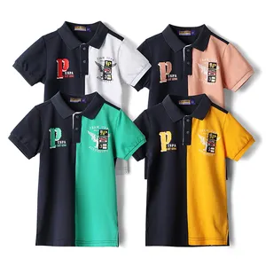 Grossisti Pakaian Anak Polo abbigliamento per bambini estate ragazzi vestiti Logo personalizzato Kdis camicie Polo ragazzi magliette
