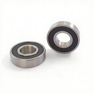 Rodamiento de Bolas de Ranura Profunda Híbrido de Cerámica y Acero Cromado SR8-2RS SR8, Holgura C3, Bolas de Cerámica Negras - Product Image 1