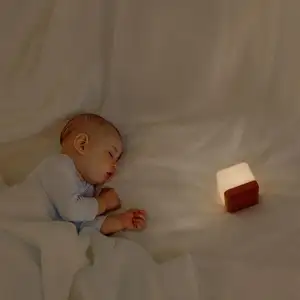 جديد أنيق حار بيع صغيرة مكعب الخيال توقيت الطفل النوم مصباح مع USB المسؤول عن غرفة نوم الاطفال