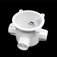 Boîte de jonction ronde en PVC Boîtes d'interrupteur 1 2 3 4 voies