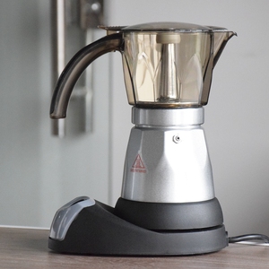 Venta caliente rojo azul plata 220 ~ 240V 480W 6 tazas portátil de aluminio Espresso <span class=keywords><strong>Mocha</strong></span> cafetera/eléctrica Moka Pot - Product Image 5