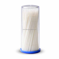 100 pièces par flacon, marque privée, micro-brosse à cils à pointe longue pour extensions de cils, microblading, tatouage, haute qualité