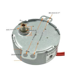 Chancs มอเตอร์ซิงโครนัส TYC-50 12V AC 5/6RPM 4W แปลนเมาท์ cw/ccw - Product Image 2