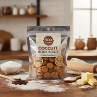 Sachets refermables personnalisés anti-odeur pour chocolat, biscuits, bonbons gélifiés et autres aliments