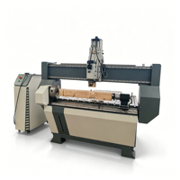 Routeur CNC 4 axes avec axe rotatif amovible pour la sculpture et la gravure sur bois
