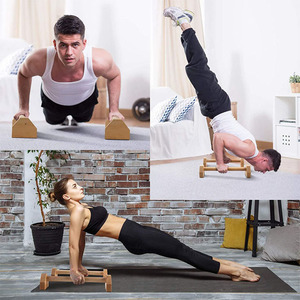 Barres de calisthénie en bois CZFIT, barres de push-up, écologiques, pour usage domestique, équipement universel de calisthénie - Product Image 6