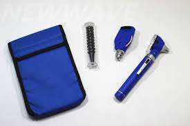 Juego de otoscopio y otalmoscopio para diagnóstico Dental, mango de Color azul con bolsa del mismo Color - Product Image 6