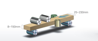 Dégauchisseuse à quatre faces VH-M623E à 4 broches pour la fabrication de parquet, 55,1 kW, largeur de plainage max. 230 mm, moteur haute productivité