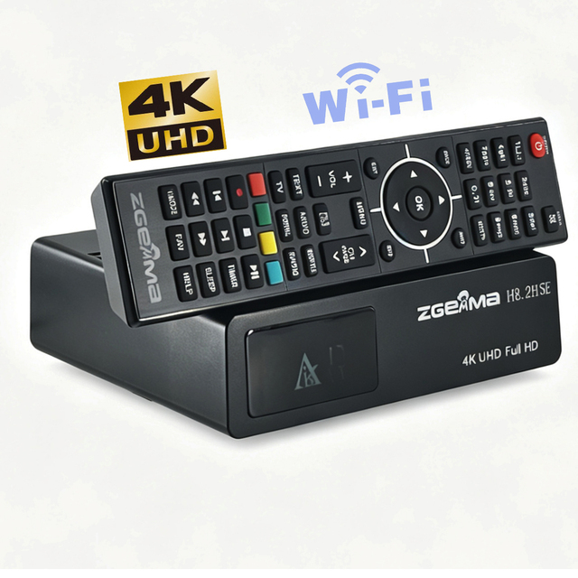 4K HEVC satellite tv decoder ZGEMMA H8.2H SE DVB S2 + DVB T2/C satellite + cable/terrestrial support CA