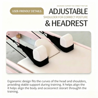 Máquina de Pilates Reformer de Aluminio Resistente para Gimnasio en Casa, Cama de Ejercicio para Estudio con Microfibra Lavable