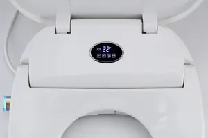 2024 Novo banheiro elétrico inteligente com aquecimento, bidê, assentos quentes e pulverizador de bidê