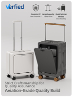 Valise d'affaires haut de gamme OEM personnalisable avec logo, deux pièces, compartiment frontal pour ordinateur portable, bagage cabine pour cadeaux d'entreprise