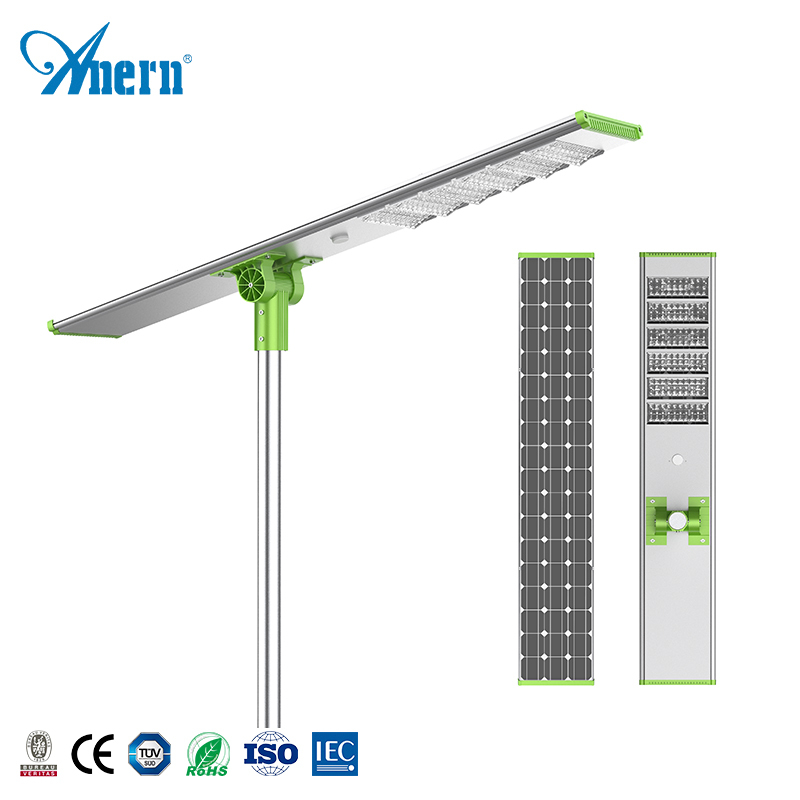 100W de iluminación al aire libre ángulo ajustable impermeable integrada de alto Lumen llevó la luz de calle Solar