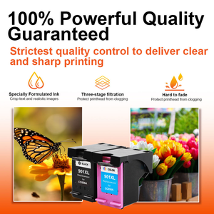 <span class=keywords><strong>Cartouche</strong></span> remanufacturée compatible noire et tricolore 901XL pour HP901XL/HP901/Officejet J4580, garantie de 24 mois, 100 % testée - Product Image 6