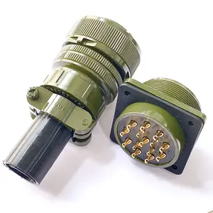14-контактный разъем MIL, штекер, амфенол, MIL-C-5015 MS 5015, кабель Connex, круговой электрический зеленый
