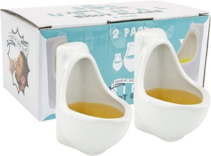 Vente directe d'usine Best-seller 40ml tasse d'urinoir en céramique 2 pièces ensemble amusant nouveauté verre <span class=keywords><strong>à</strong></span> vin pour la rentrée meilleur vendeur Amazon - Product Image 3
