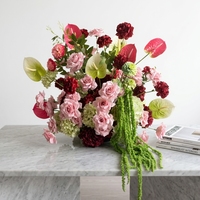 Boule de fleurs artificielles en soie, centre de table de mariage moderne et luxueux, fleur naturelle, durable, de haute qualité, décoration de mariage