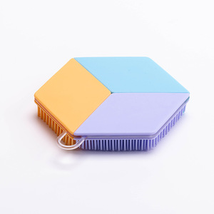 New Silicone tắm & dầu gội đầu bàn chải, mềm lông mặt & cơ thể làm sạch bàn chải, massage da nhẹ nhàng, làm sạch sâu - Product Image 6