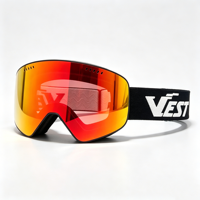 Masque de ski magnétique, lentille à changement rapide, protection anti-buée UV400, compatible casque, masque de snowboard personnalisé