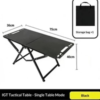 Table de camping pliable portable, table de pique-nique d'extérieur pour les voyages, le camping en camping-car, les événements familiaux, les escapades de fin de semaine, les repas en plein air