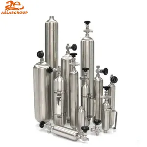 AELAB LPG Sampling Cylinder ASTM D1265 & ISO 4257 Stainless Steel Swagelok Dopak Sampling Cylinder Gas Piston Sampler for Oil