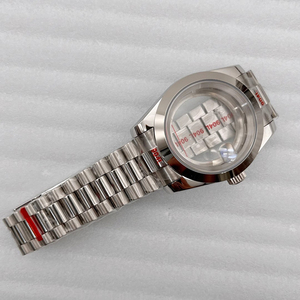 Cassa per <span class=keywords><strong>Orologio</strong></span> in Acciaio Inossidabile da 36mm 39mm con Vetro Zaffiro e Cinturino President, Compatibile con Movimento NH35/36 - Product Image 3