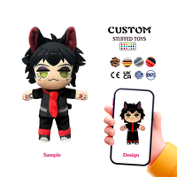 Porte-clés en peluche de coton personnalisé, super doux, matériau écologique, service de personnalisation haute définition, photos, personnages