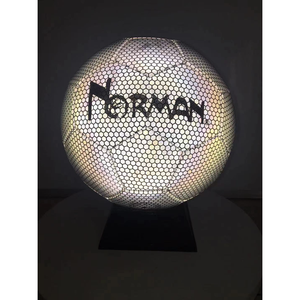 होलोग्राफिक चिंतनशील चमक में अंधेरे फुटबॉल की गेंद फुटबॉल - Product Image 5