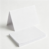 Tarjetas Blancas en Blanco para Mesa de Boda, Tarjetas de Felicitación DIY, Juego de Tarjetas Blancas Imprimibles Personalizadas para Fiestas, Etiquetas con Nombre para Negocios
