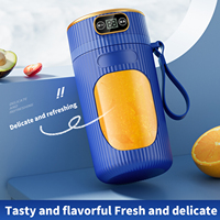 Nieuwe Usb Oplaadbare Draagbare Blender Vers Geperst Vruchtensap Extractor 10 Messen Stalen Mes Mini Citrus Juicer Mixer