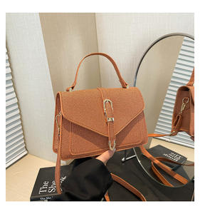 Wholesale Ladies Fashion <b>Handbags</b> 2025 New Square Design ZIP Single Strap Shoulder Bag Solid Color Bags for Women <b>Summer</b> Winter - Product Image 6